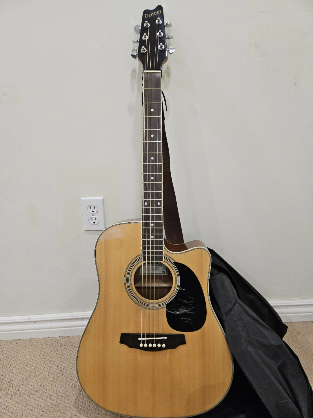 Denver Acoustic Guitar with Gig Bag - photo 4