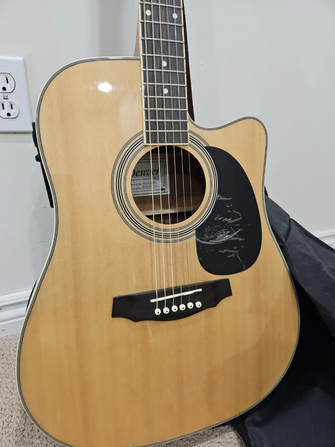 Denver Acoustic Guitar with Gig Bag - photo 5