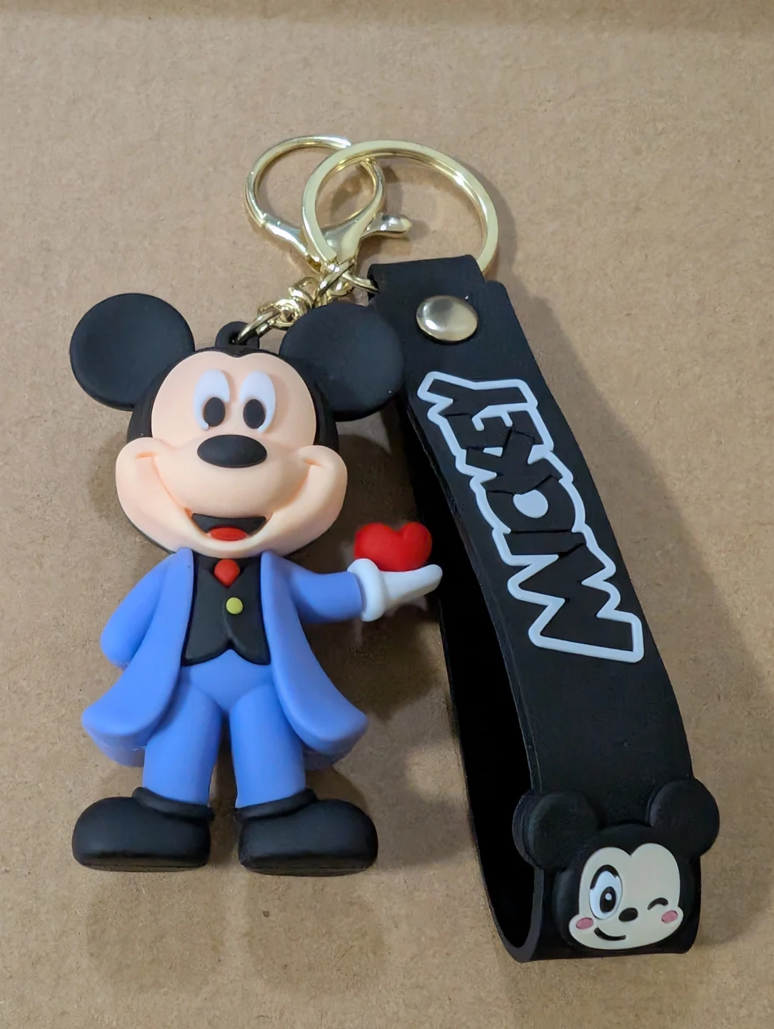 Mickey Mouse Keychain with Heart
