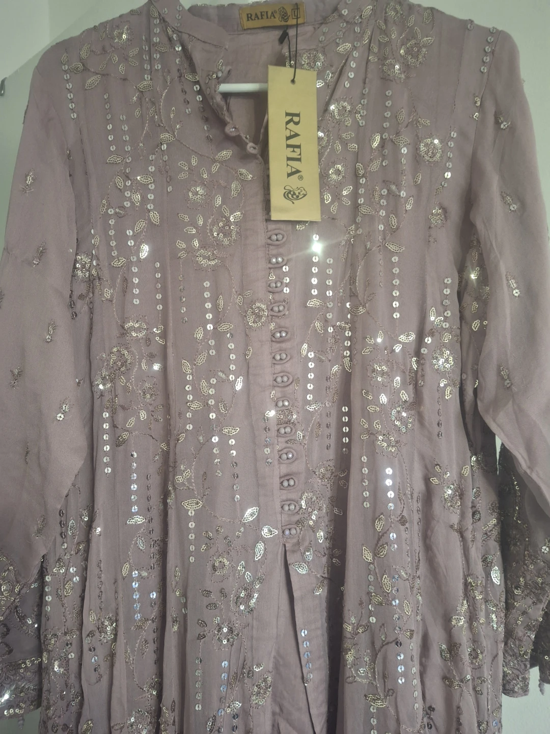 Rafia sequined women's long maxi  dress - photo 2