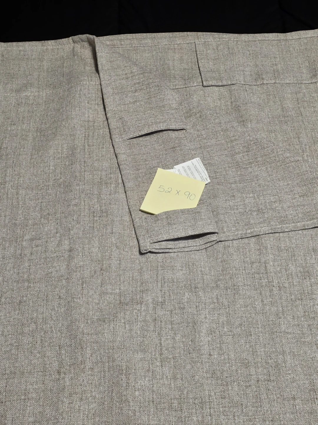 Linen Blend Curtain Panel 52x90