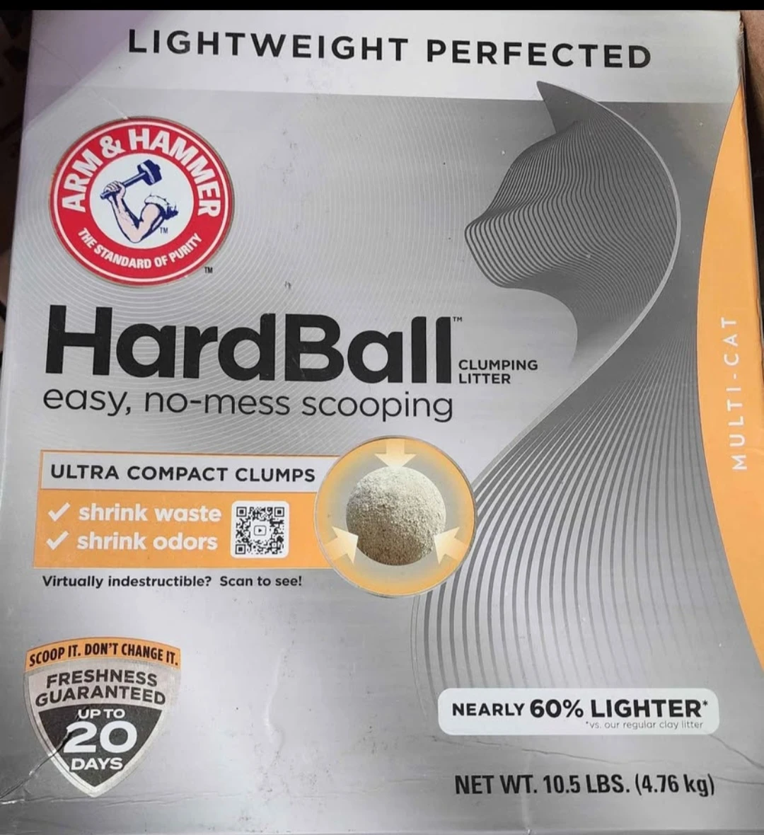 Arm & Hammer HardBall Clumping Cat Litter, 10.5 lbs