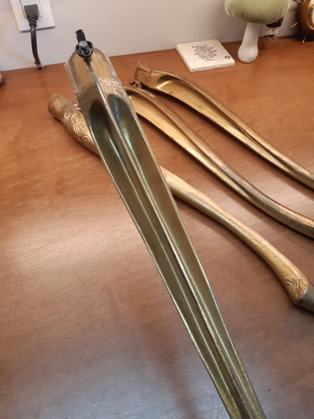 Set of 4 vintage Italian florentine nesting table legs - photo 3