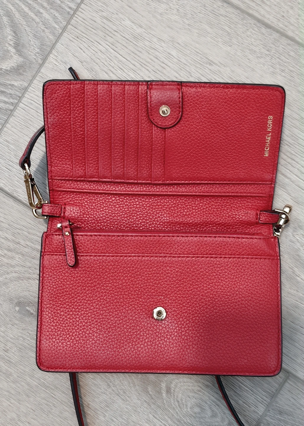 Michael Kors Red Leather Wallet/Crossbody - photo 2
