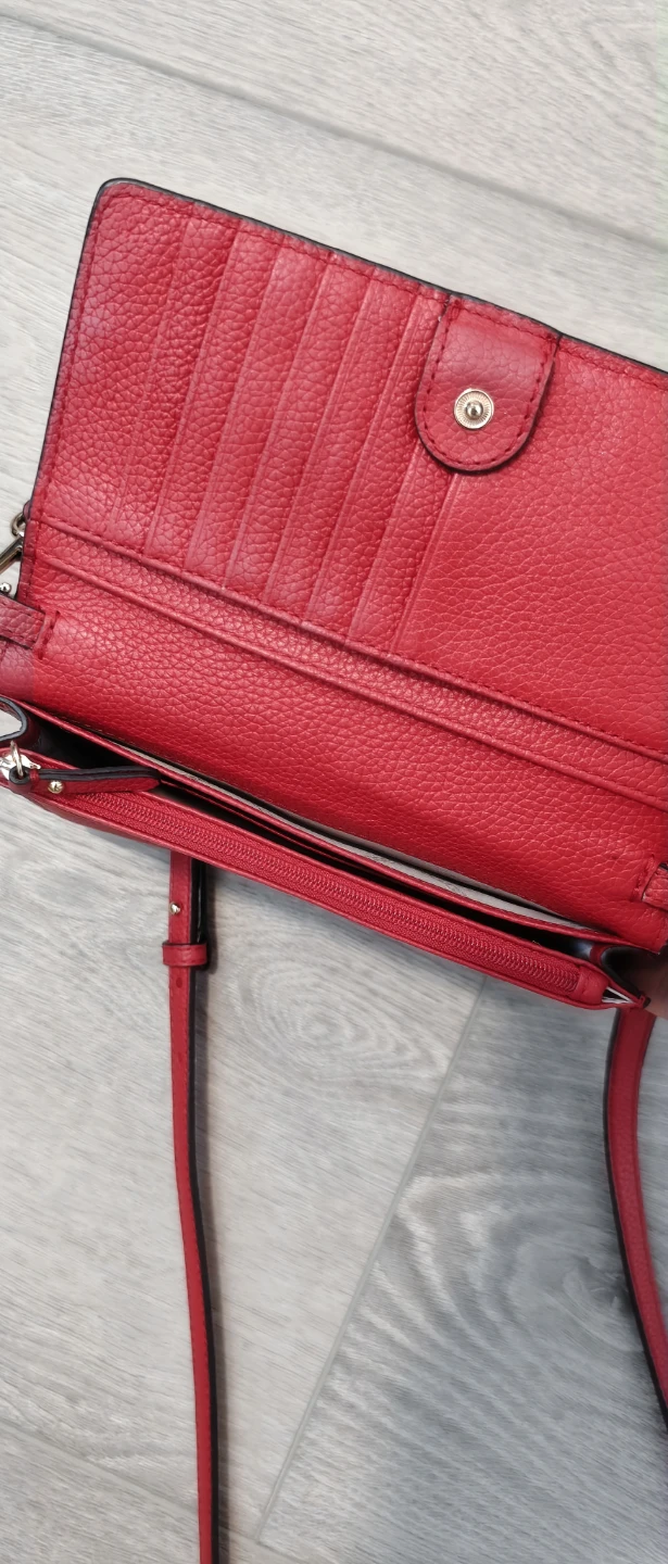 Michael Kors Red Leather Wallet/Crossbody - photo 3