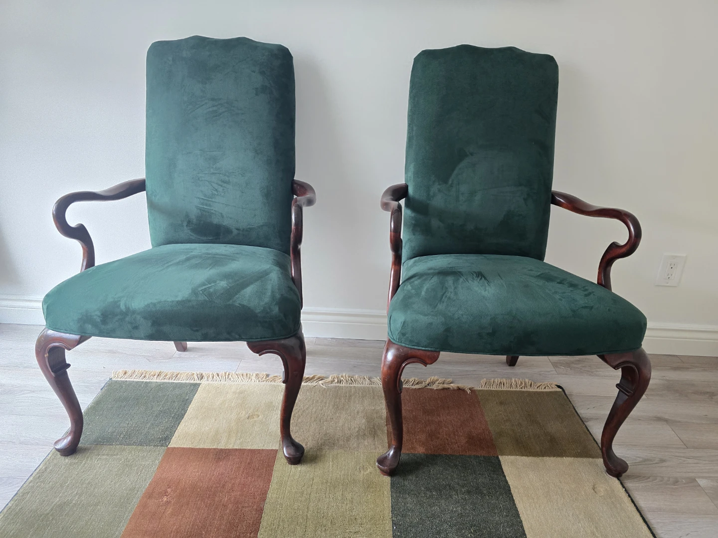 MOVING SALE - A pair of vintage arm chairs, very comfortable