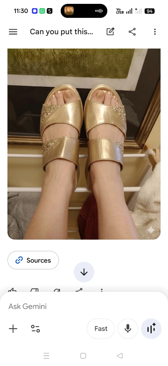 NEW Elegant Gold Wedge Sandals - Size 36 (Never Worn) - photo 4