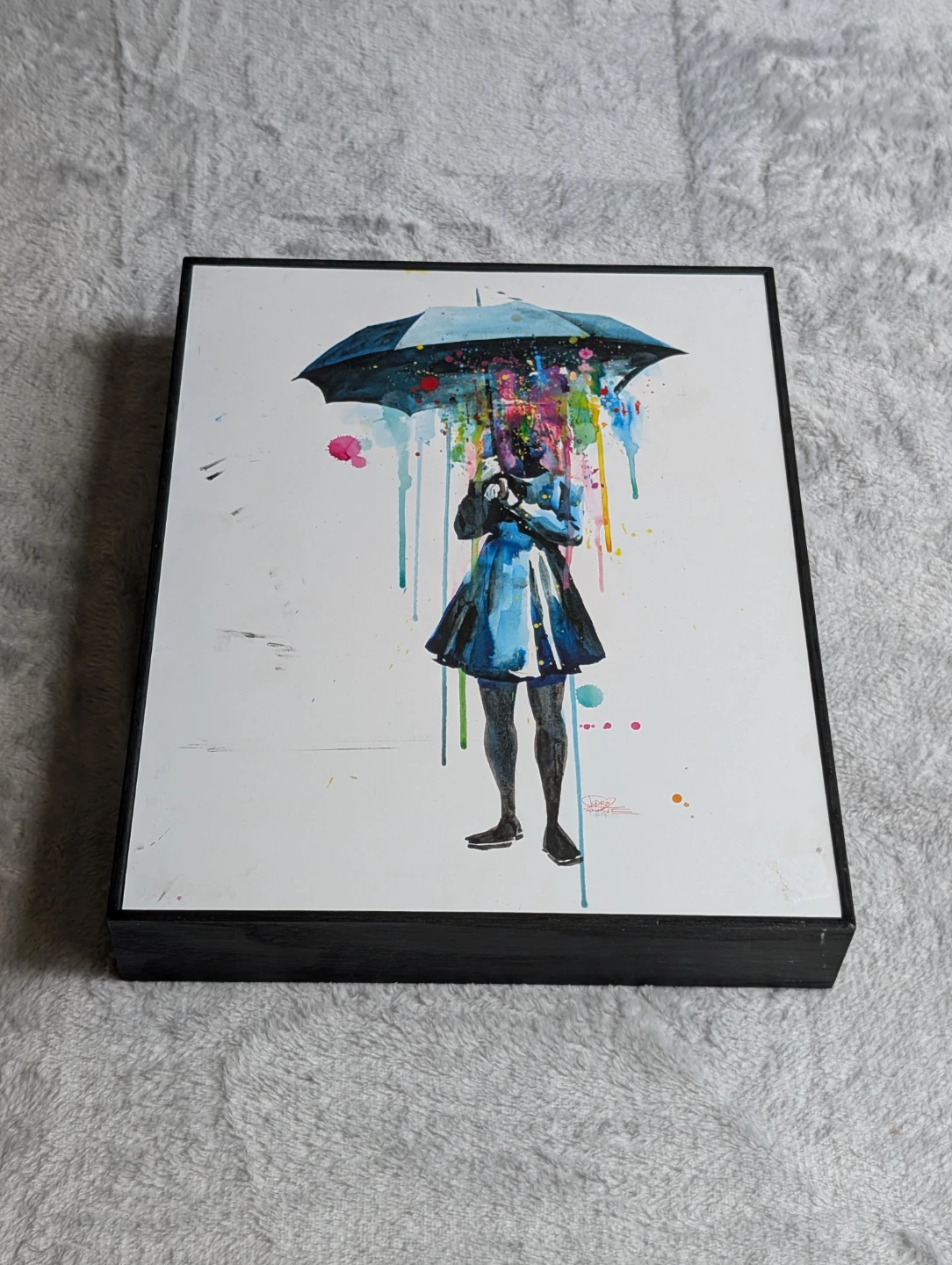 Rainy By Lora Zombie signed Art Framed by Eye On Walls Canada - photo 2