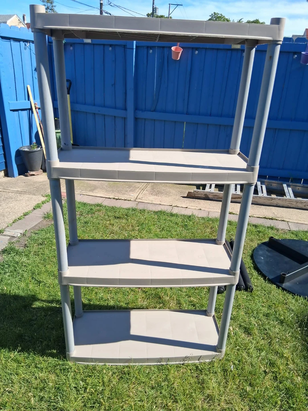 4-Tier Plastic Shelving Unit