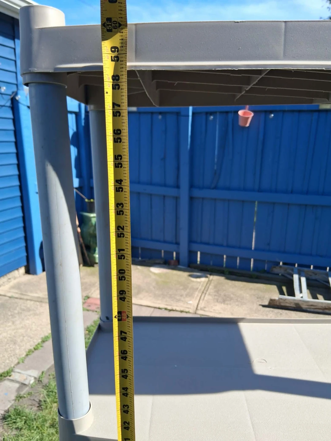 4-Tier Plastic Shelving Unit - photo 4