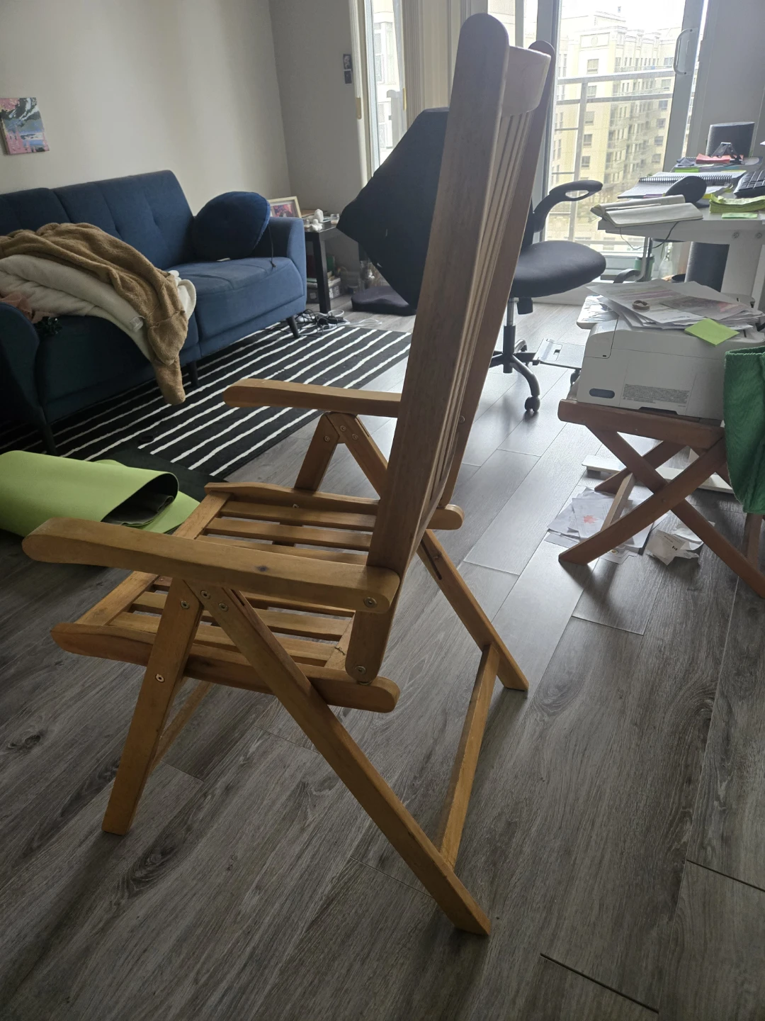 Wooden Folding Chair x2 - photo 2