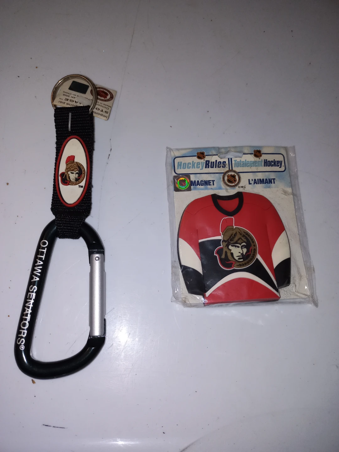 Ottawa Senators Fridge Magnet & Key Chain - New!