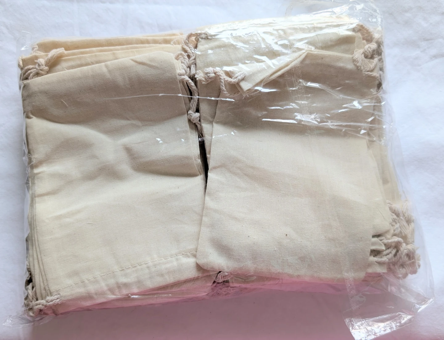 Canvas Drawstring Pouches (Pack of 52)