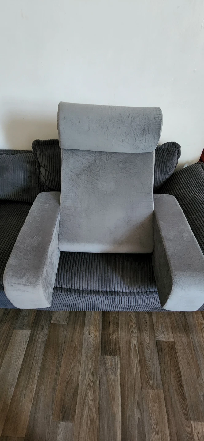 Grey Sofa Armrests and Headrest Covers