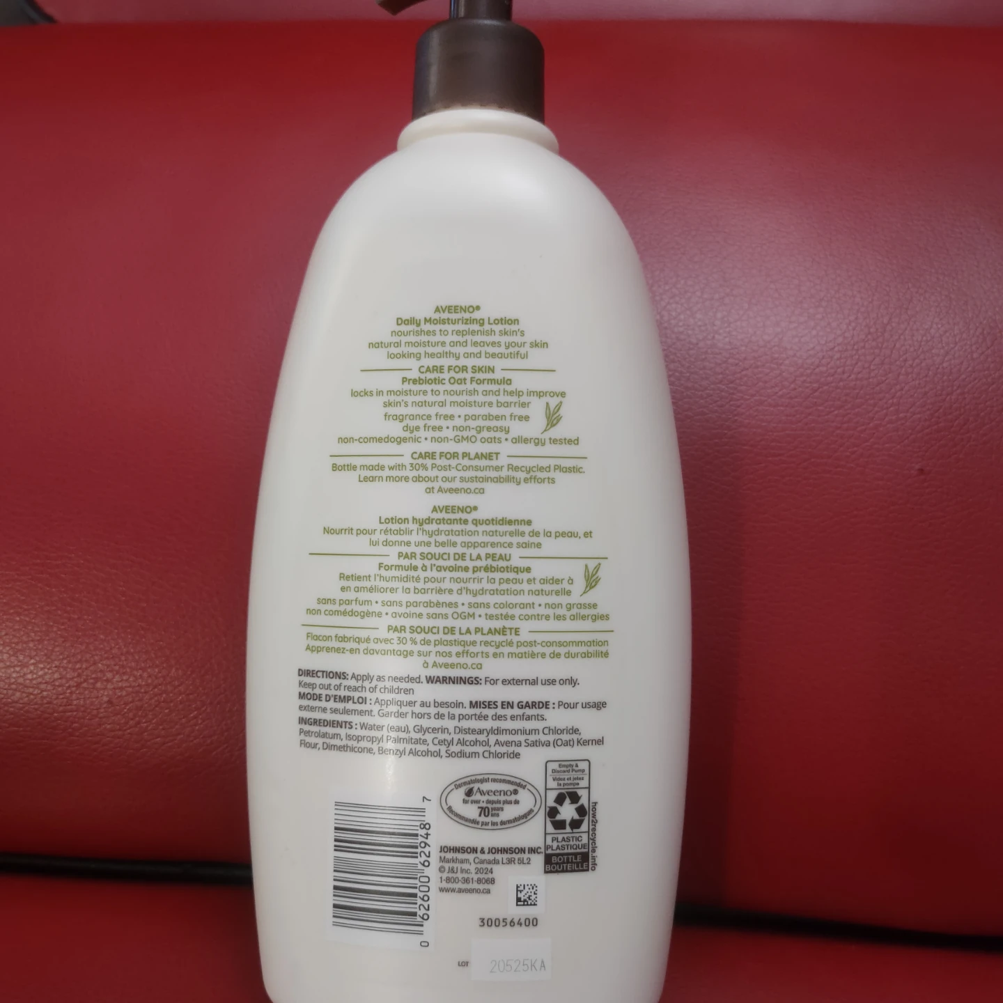 New Aveeno Daily Moisturizing Lotion - 710 mL - photo 2