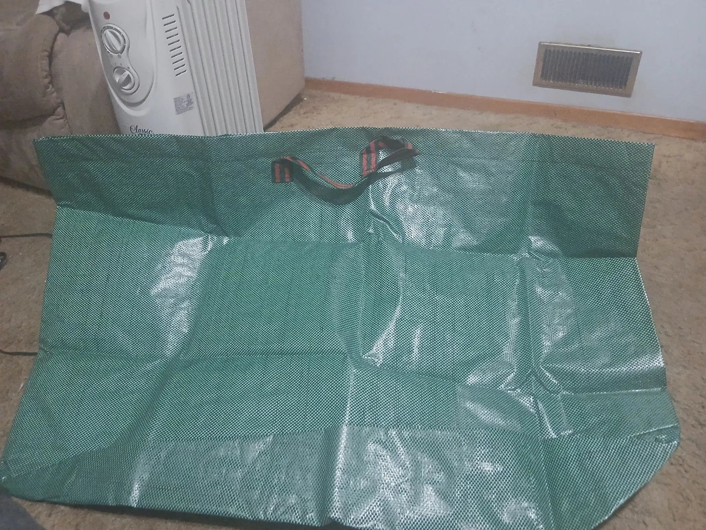Large Green Reusable Shopping Bag