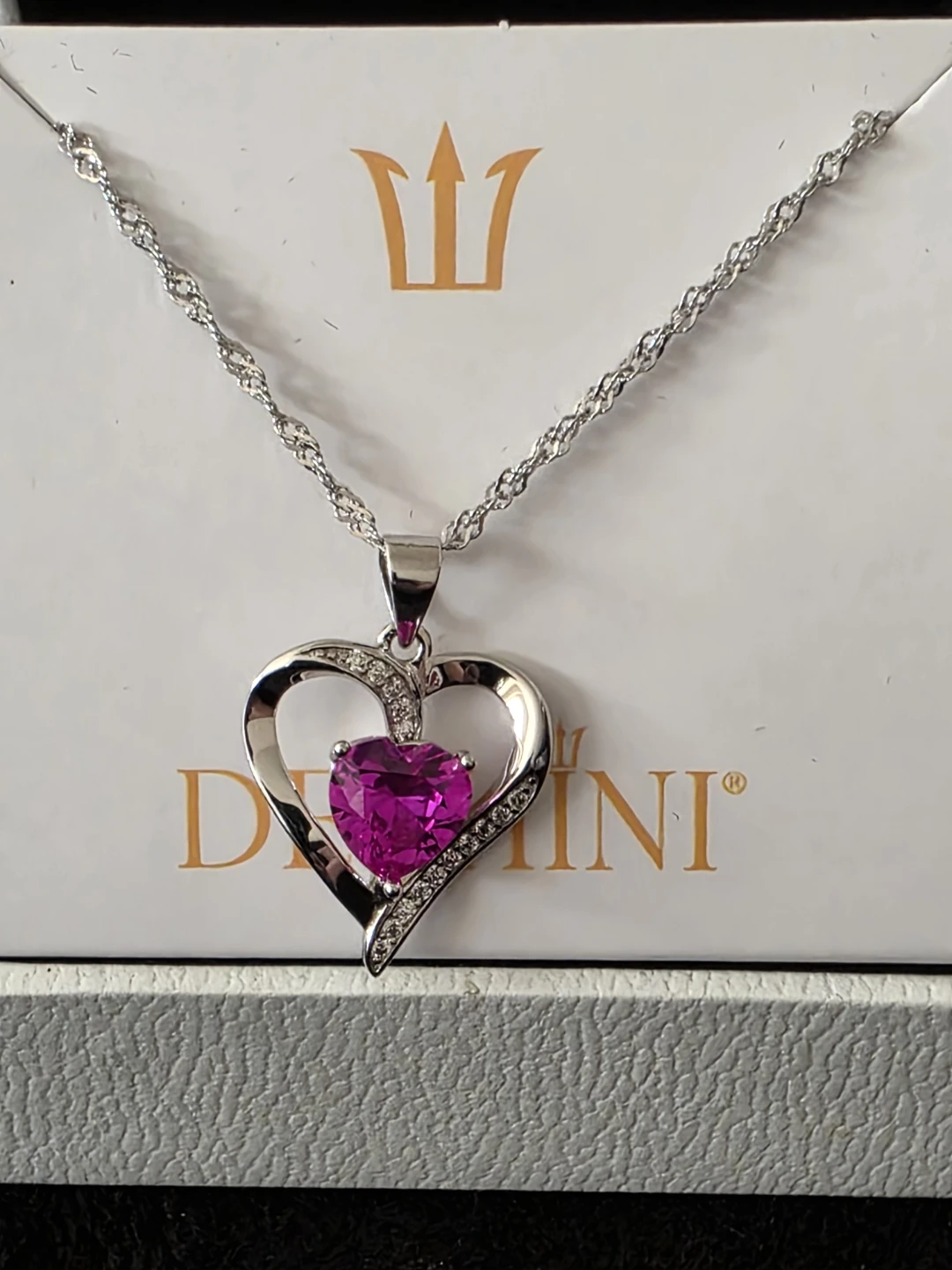 Musical Jewelry Box with Ballerina, Heart Shaped Silver Pendent - photo 4