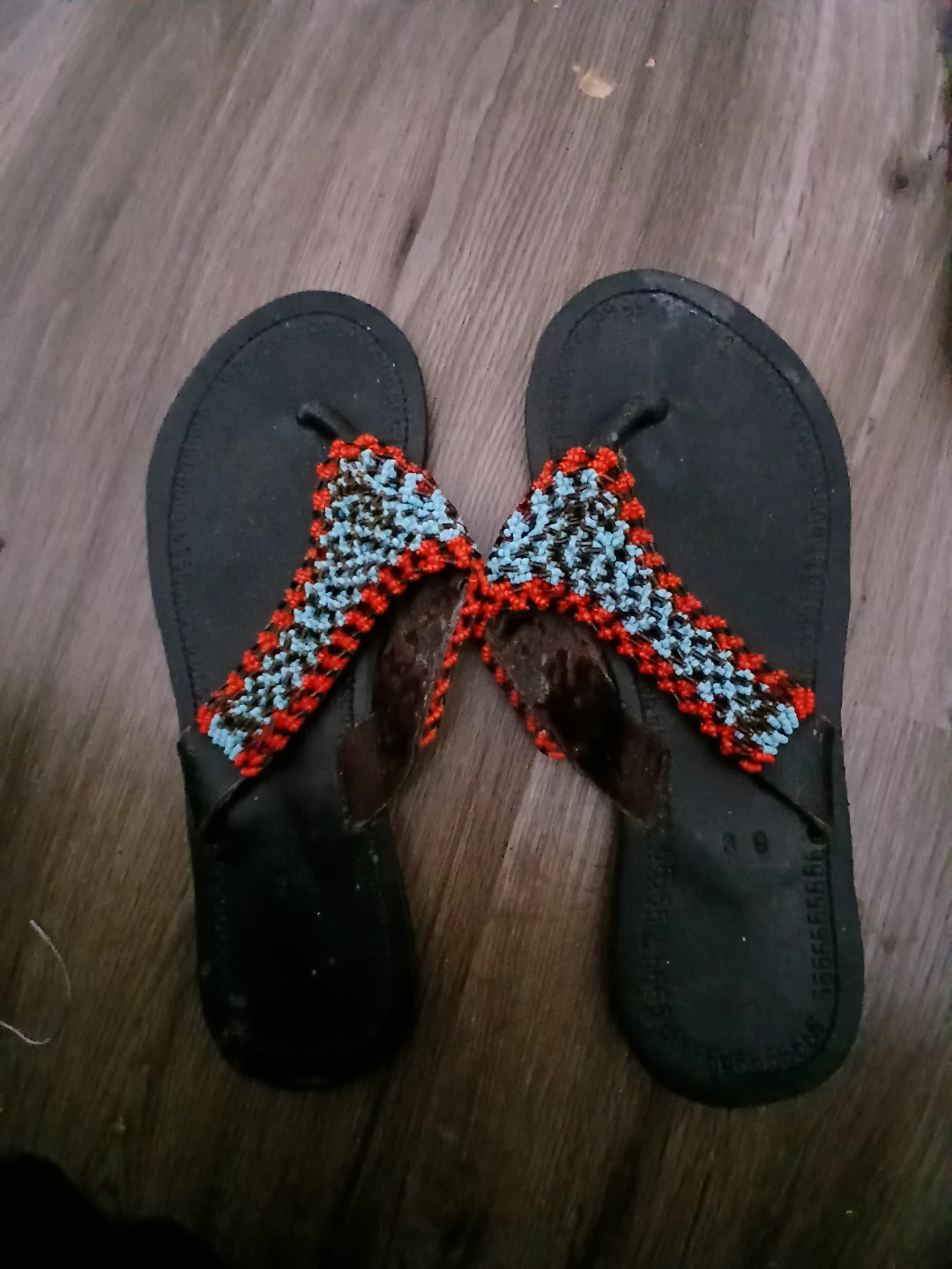 Beaded Flip Flops