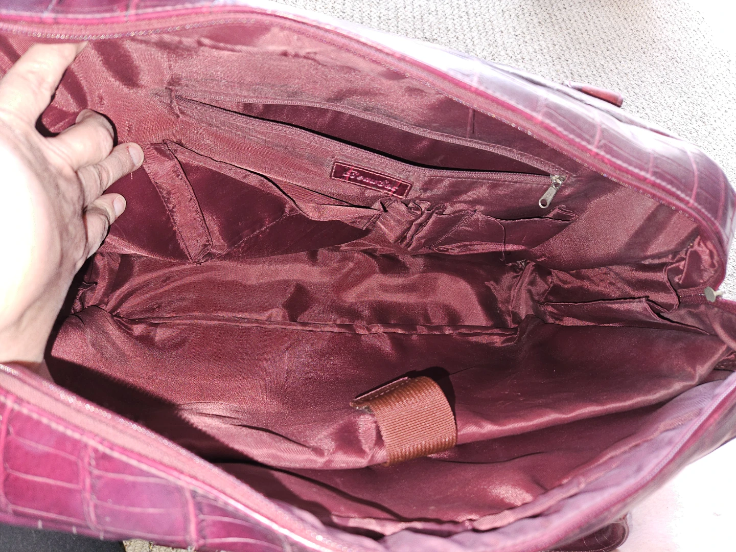 BeaunSac Croc Embossed Handbag - photo 3