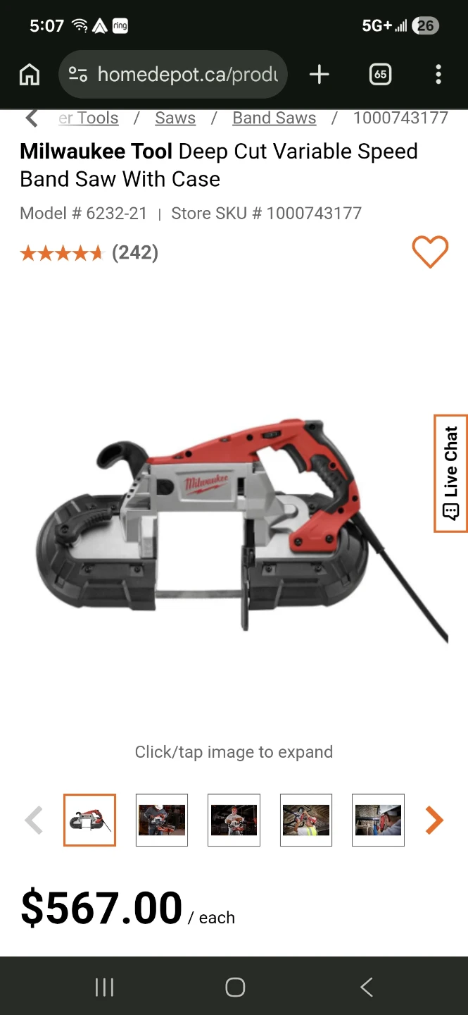 Milwaukee Deep Cut Variable Speed Band Saw Kit with Case - photo 4