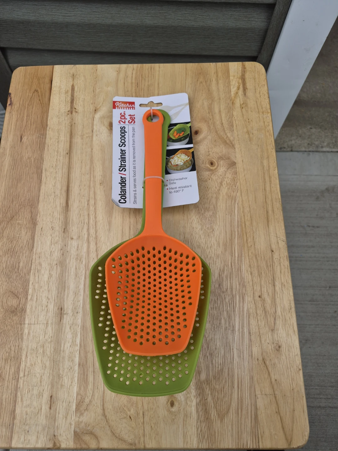 Kitchen Tools Colander Strainer Scoops 2-pc Set - photo 2