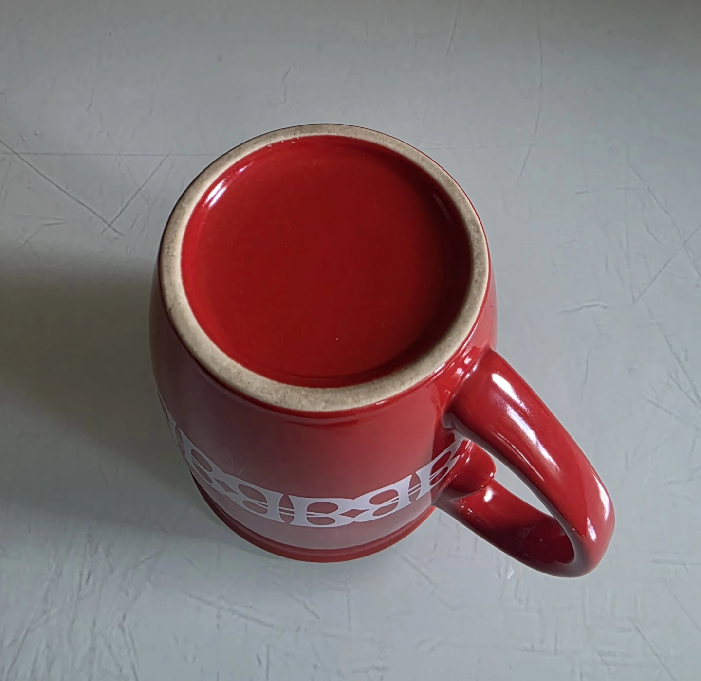 Vintage 1990s Baileys Irish Cream Red Ceramic Mug - photo 4