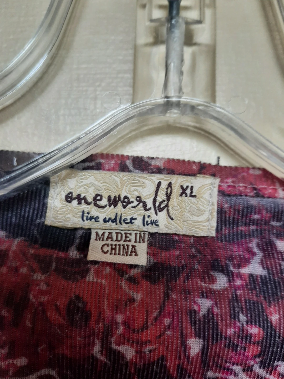 One World Butterfly Print Top XL - photo 3