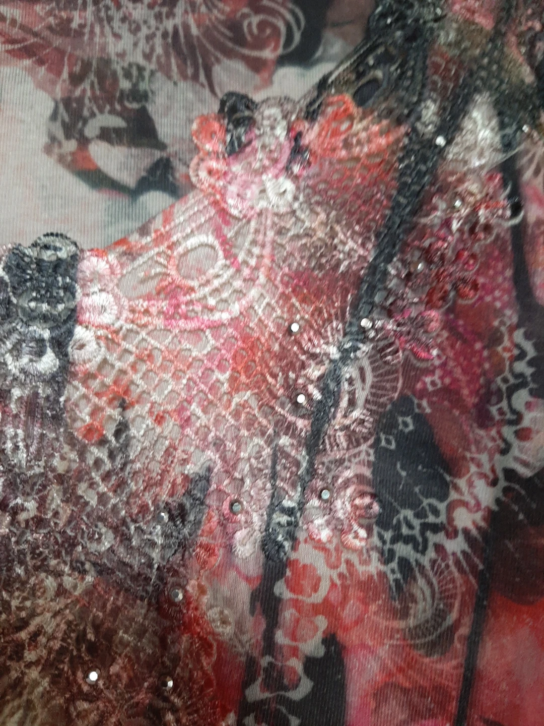 One World Butterfly Print Top XL - photo 2