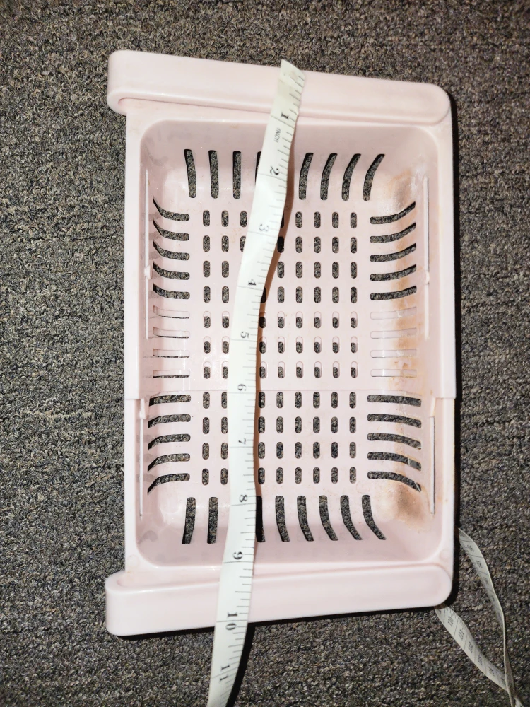 Pink Plastic Refrigerator Storage Basket - photo 3