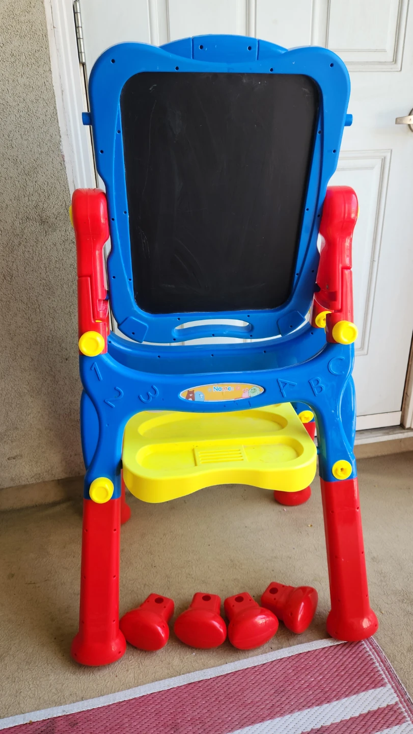 Kids Art Easel with Chalkboard and Whiteboard - photo 2