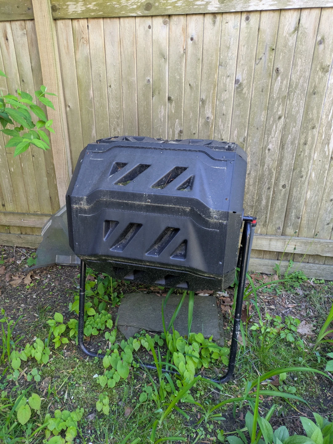 Black Tumbling Composter