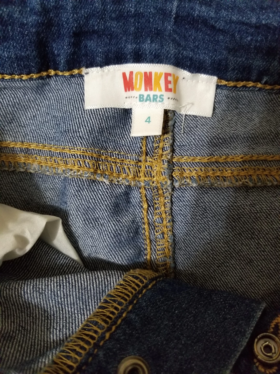 Monkey Bars Kids Denim Jeans Size 4 - photo 2