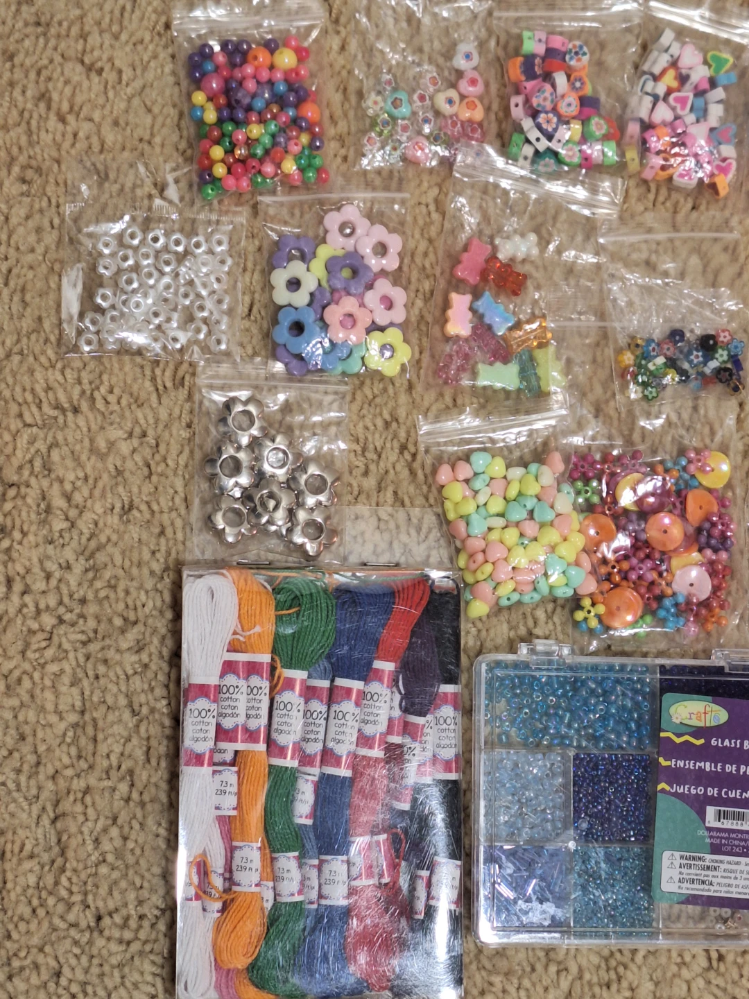 Craft beads Kit and Thread Lot - photo 2
