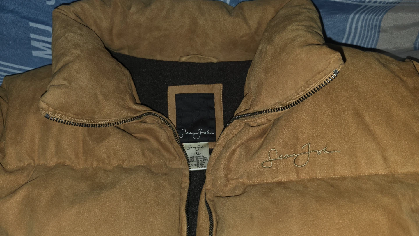 Sean John Suede Puffer Jacket - photo 2