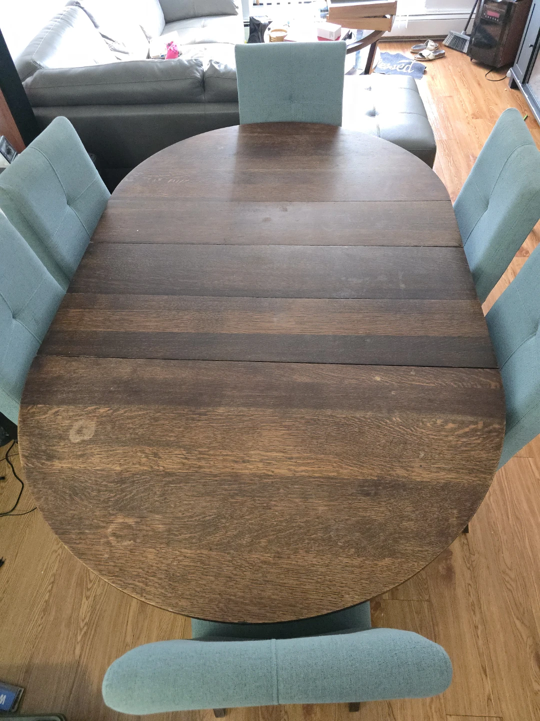 Oval Wood Dining Table