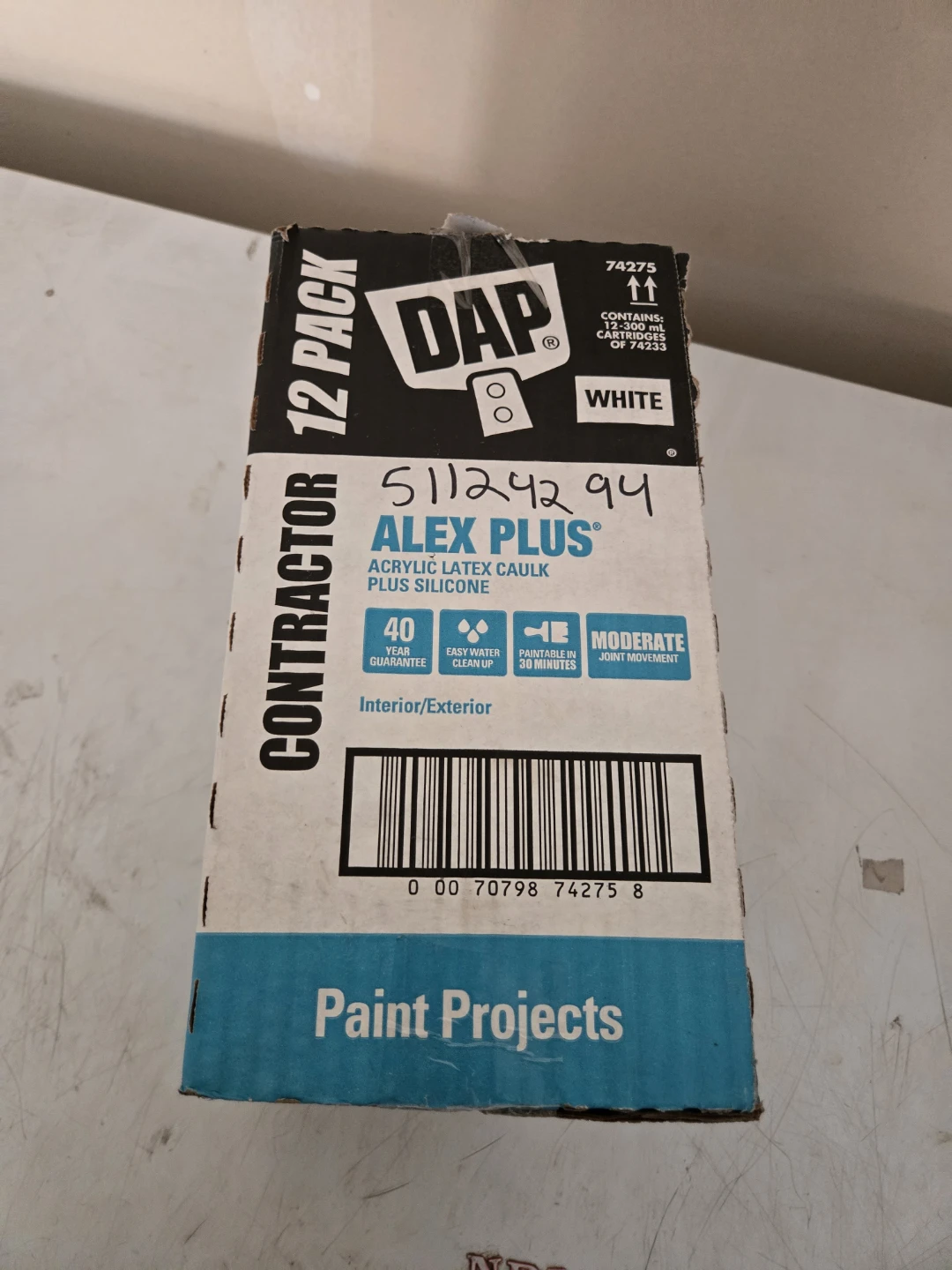 DAP Alex Plus Acrylic Latex Caulk Plus Silicone - White