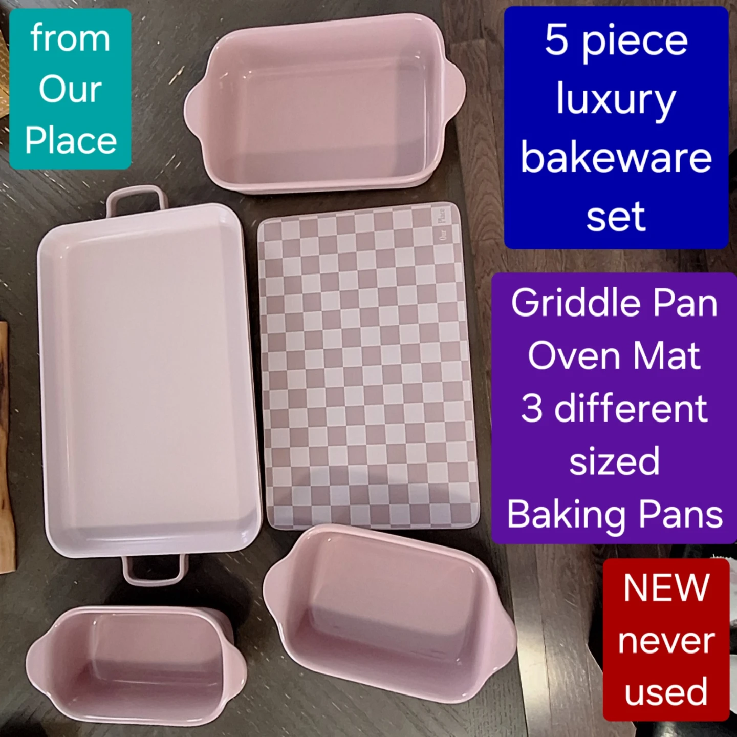 Our Place Bakeware set - NEW lavender griddle and baking pans - photo 2