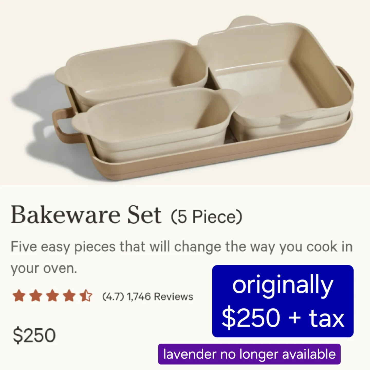 Our Place Bakeware set - NEW lavender griddle and baking pans - photo 3