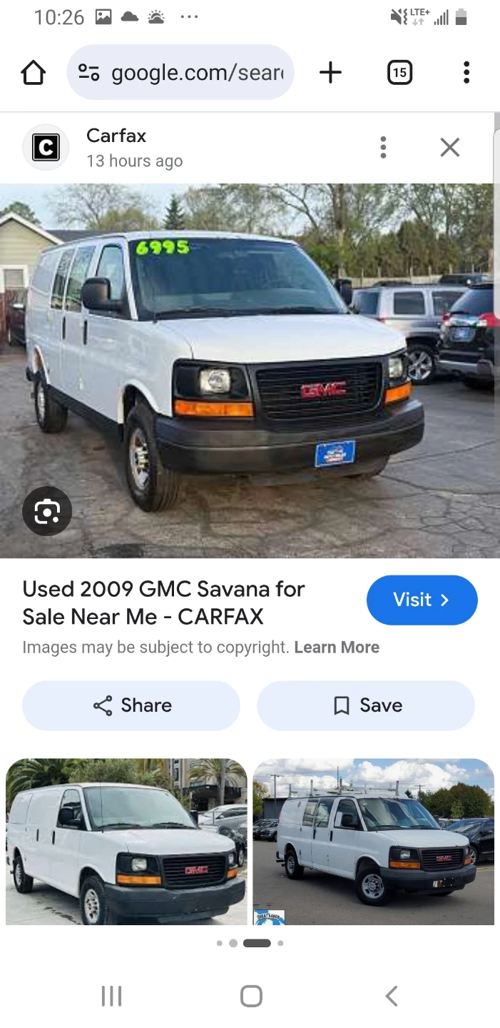 Used 2009 GMC Savana Cargo Van