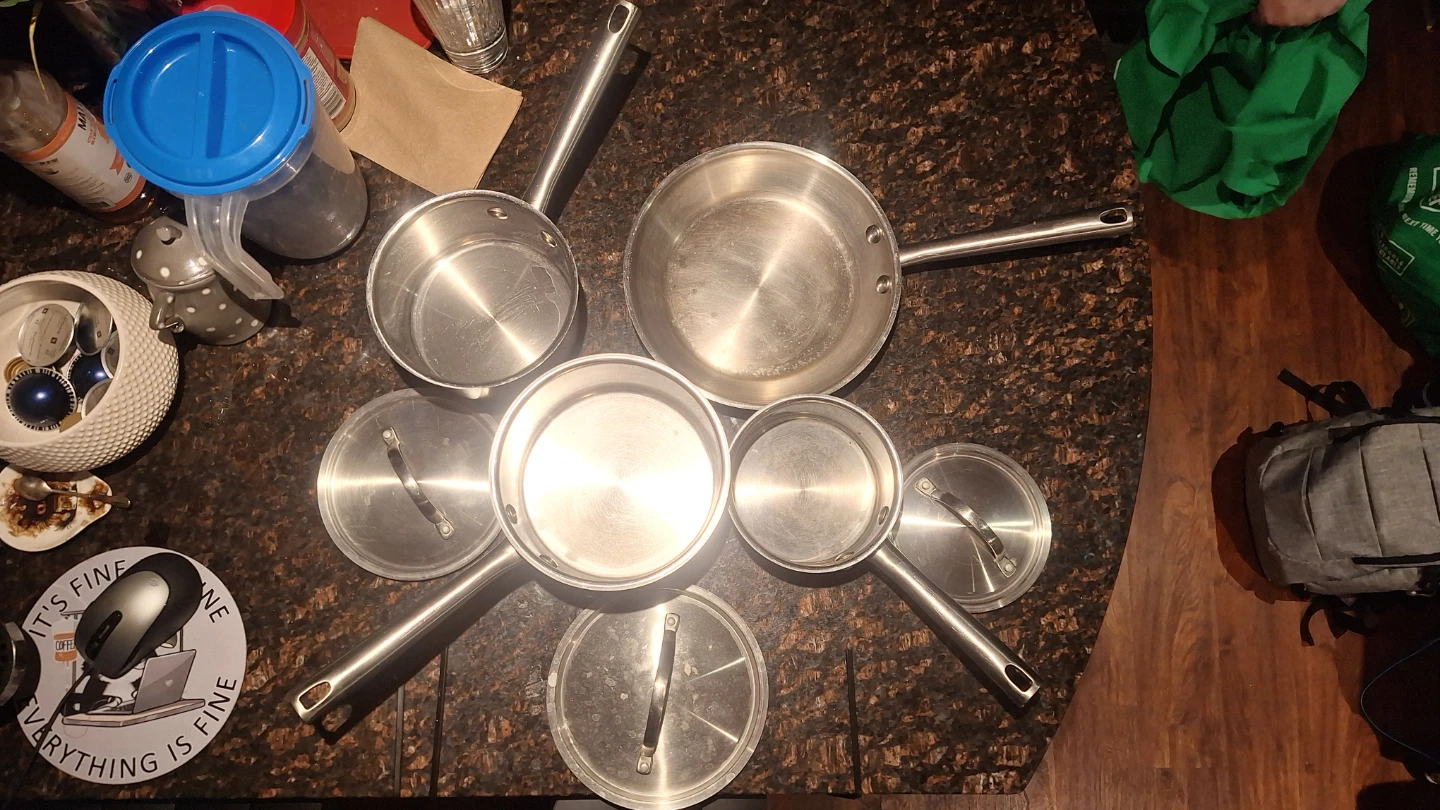 Stainless Steel Pots and Pan Set