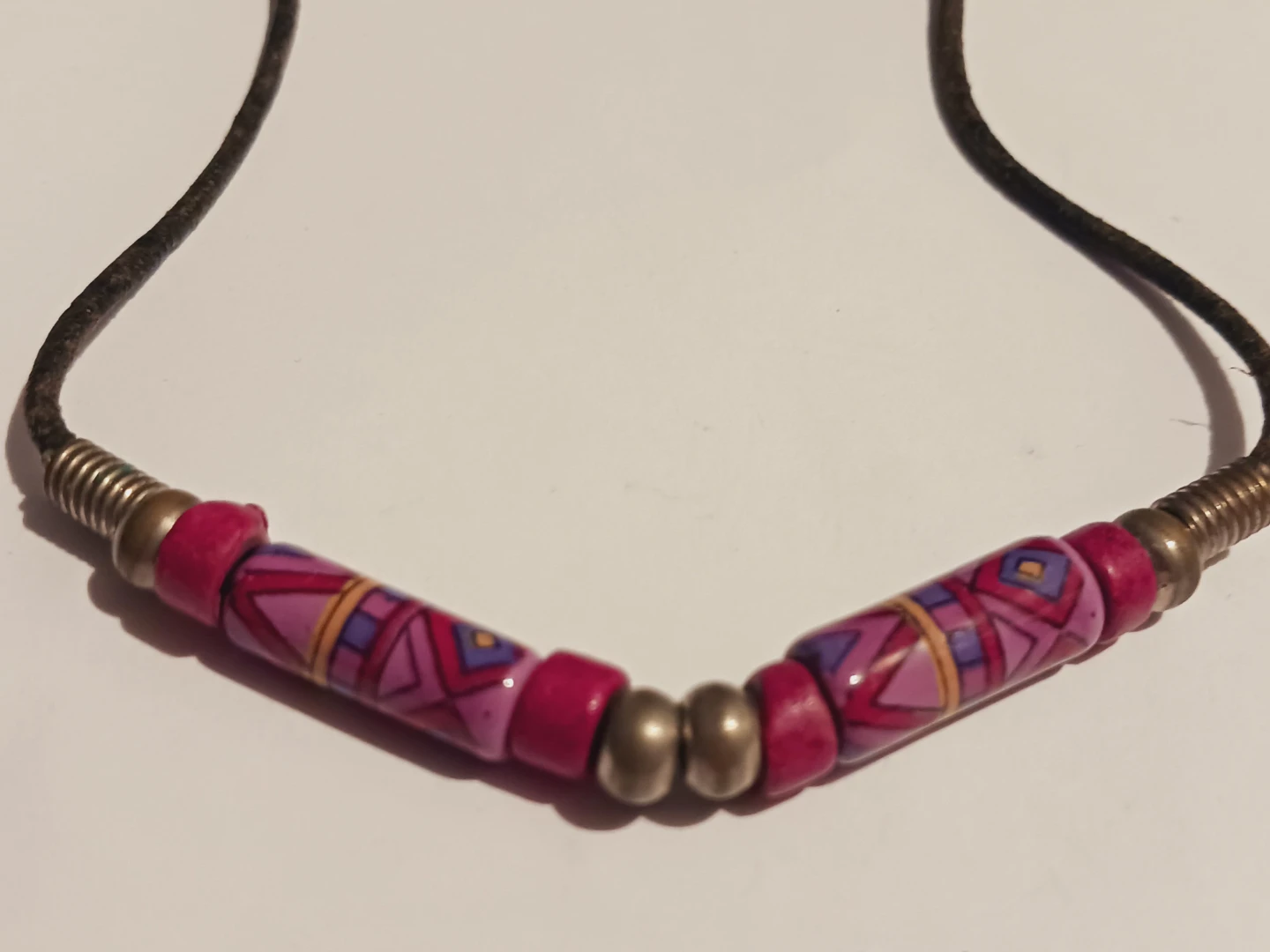 Boho Style Cute Purple Beaded  Pendant Necklace - photo 4