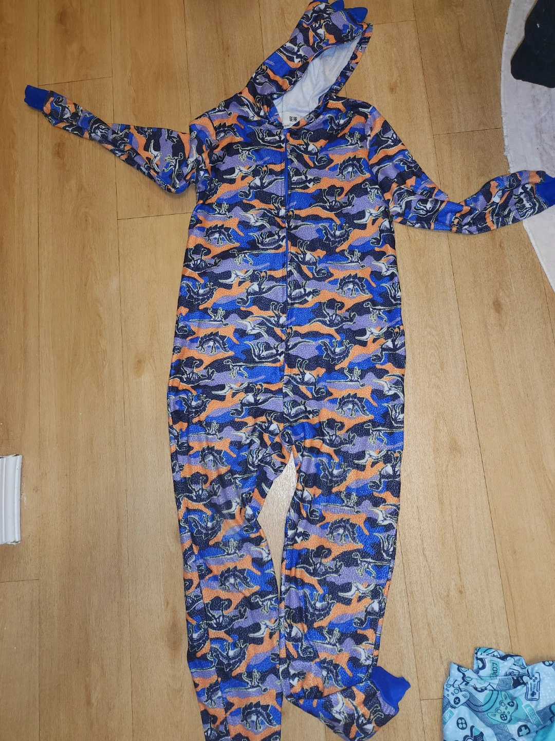 Kids Dinosaur Camo Pajama Onesie