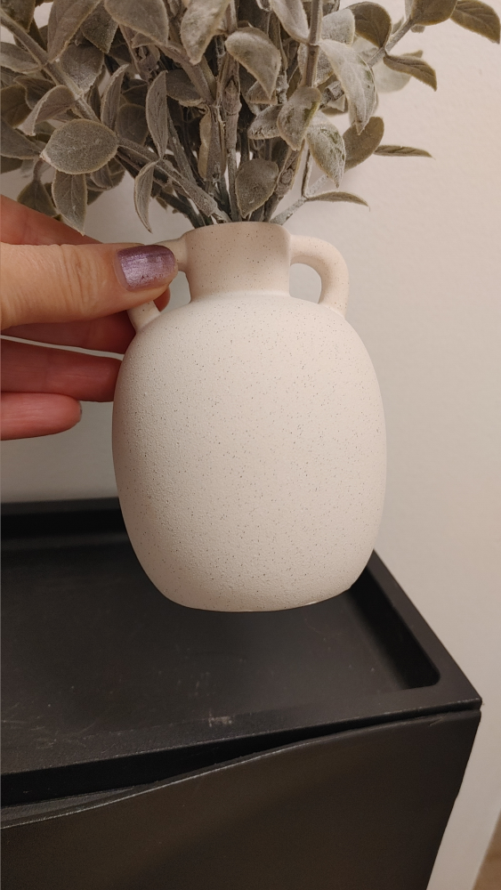 Small Ceramic Vase with Faux Greenery - photo 3