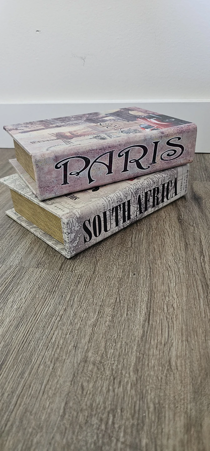 Decorative Book Boxes - Paris & South Africa Set