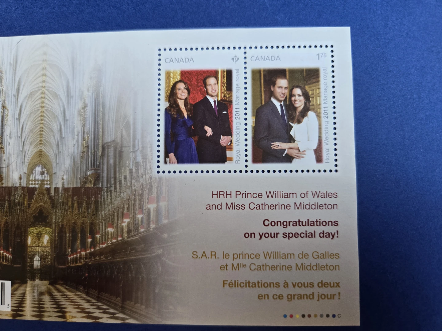 Canada Royal Wedding 2011 Stamps - photo 2