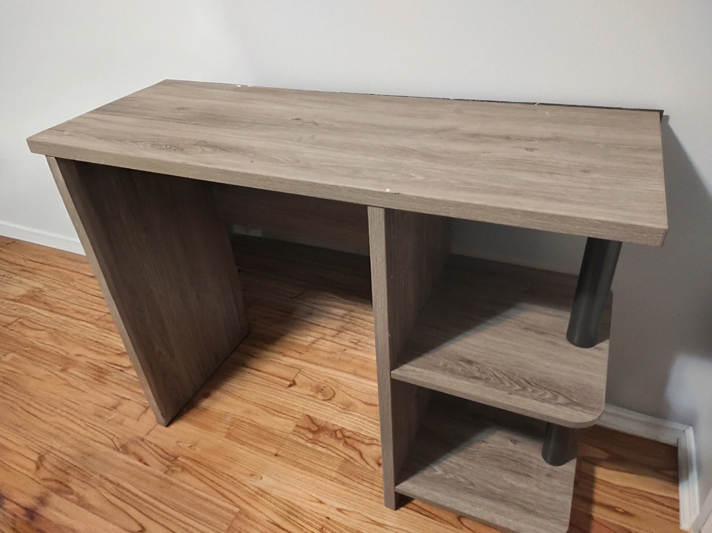 Wooden Desk with Shelves