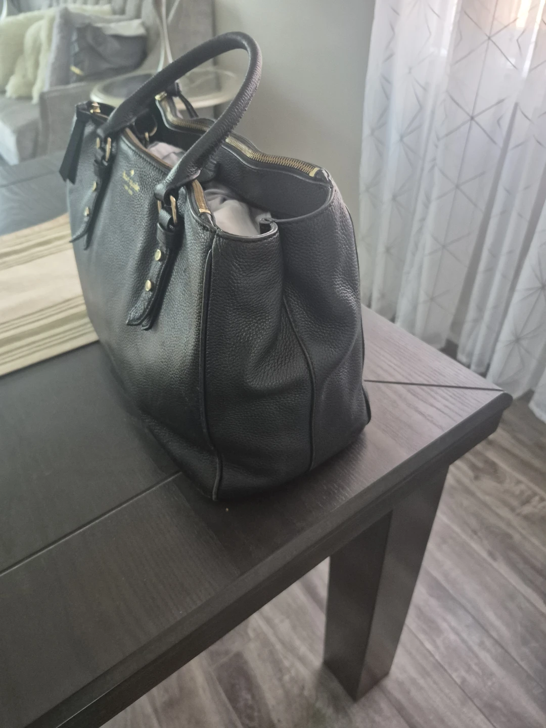 Kate Spade New York Black Leather Satchel Handbag - photo 2