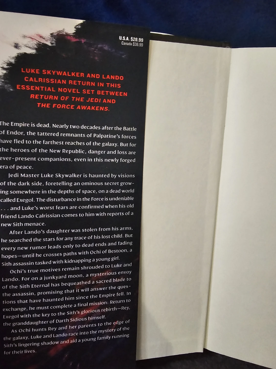 Star Wars: Shadow of the Sith Hardback Novel 1st Edition - photo 3
