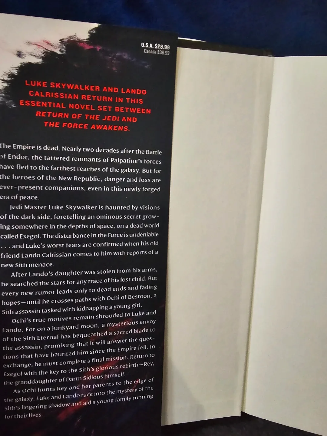 Star Wars: Shadow of the Sith Hardback Novel 1st Edition - photo 3