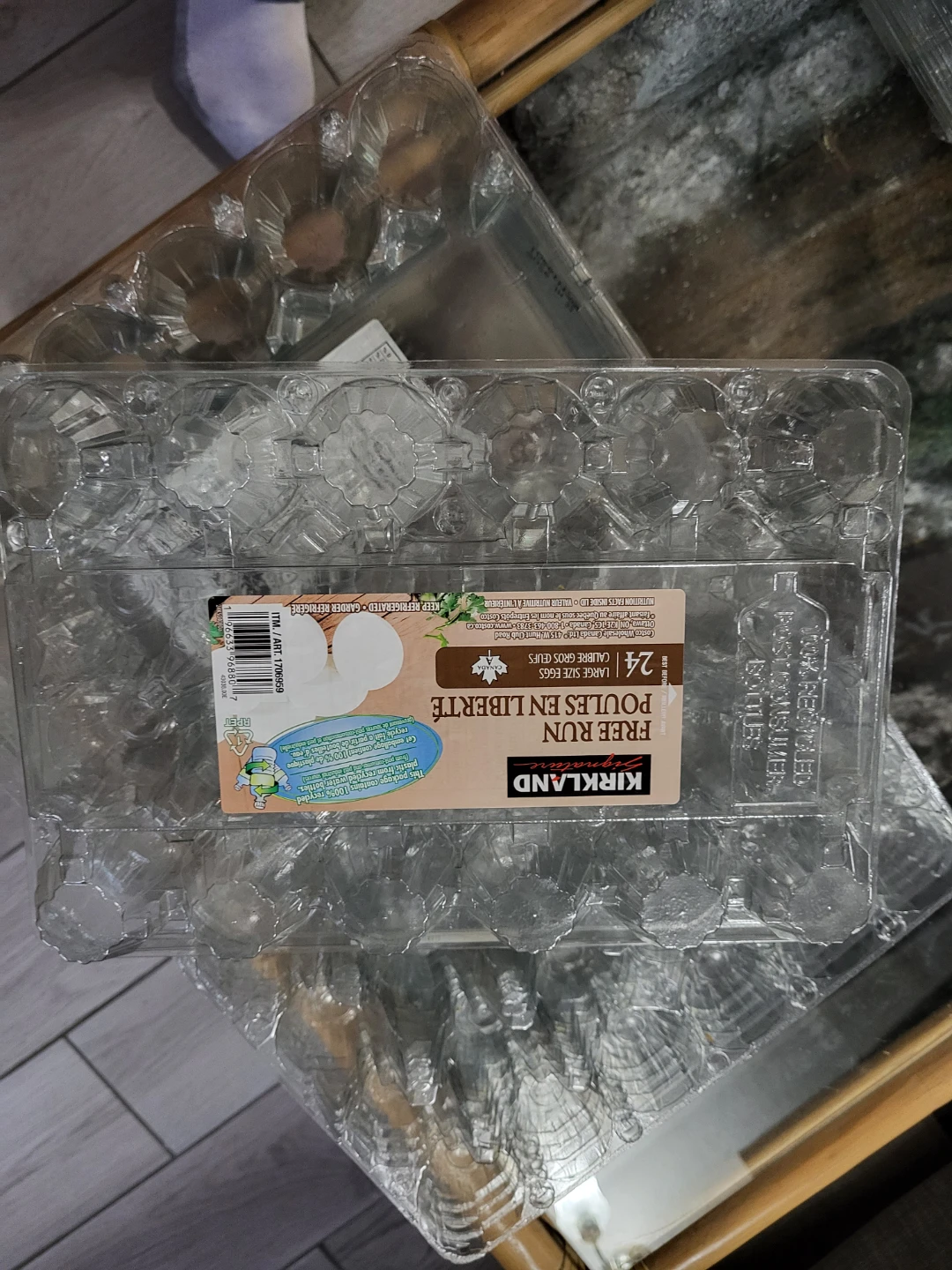 Kirkland Signature Free Run Large Egg Cartons (24 Count)